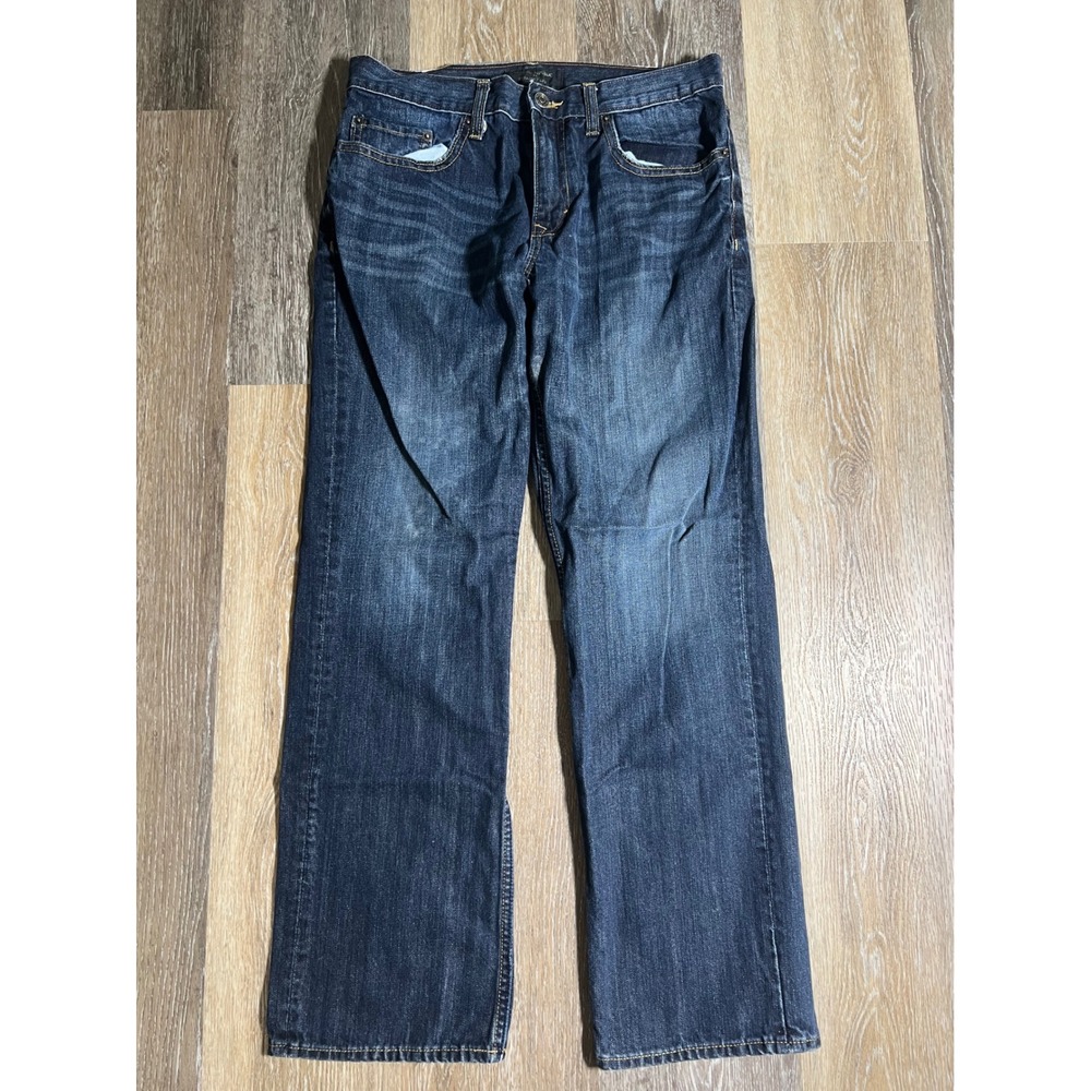 Banana Republic Straight Leg Jeans Mens 32x32 Blue Good Dark Wash Denim Pants